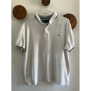Tommy Hilfiger White 100% Cotton Polo